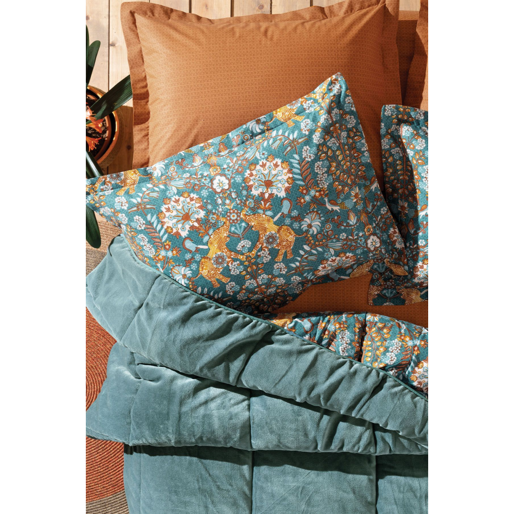 Madie Tek Kişilik Triola Uyku Seti - Zümrüt Yeşili