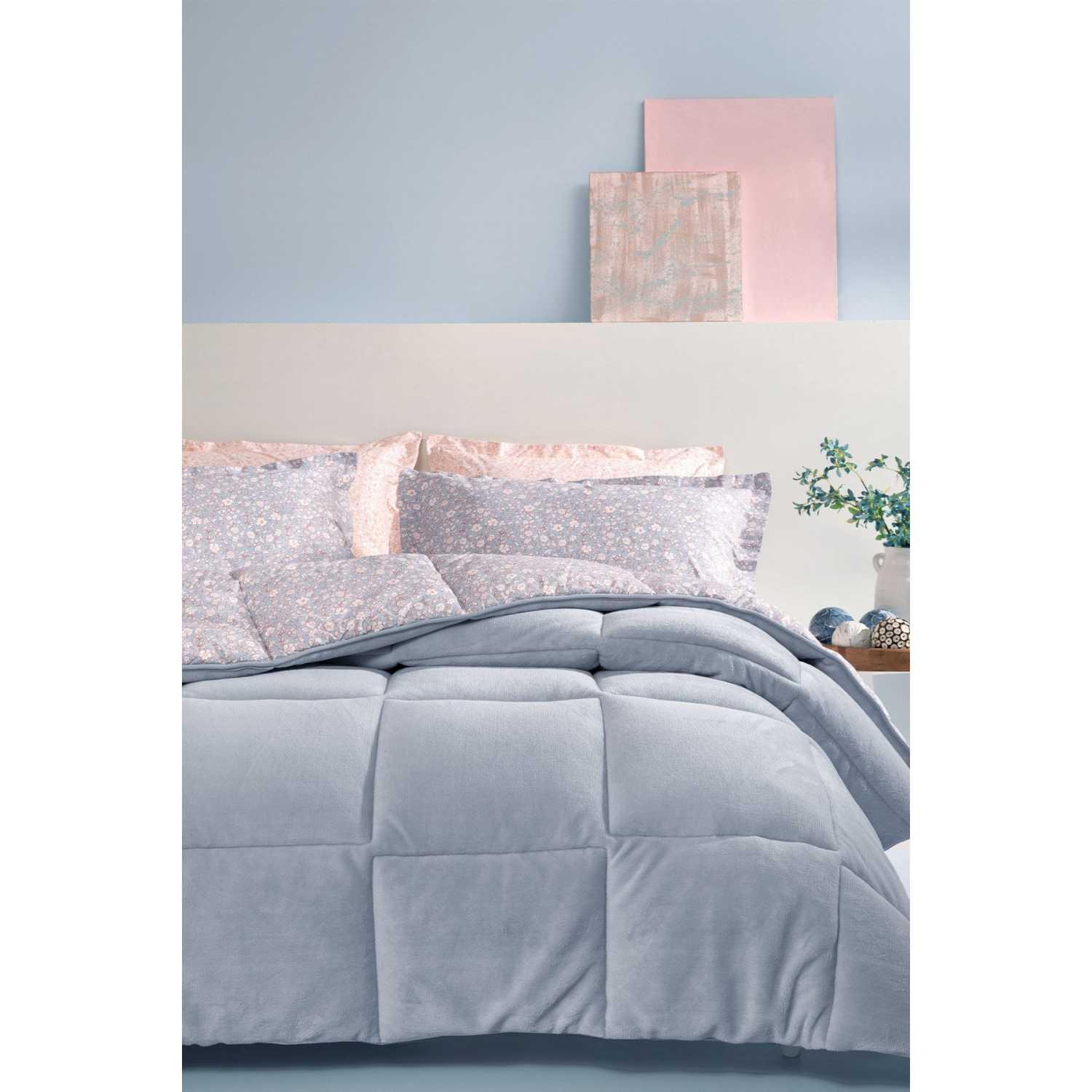 Piante Triola Tek Kişilik Uyku Seti - Mavi