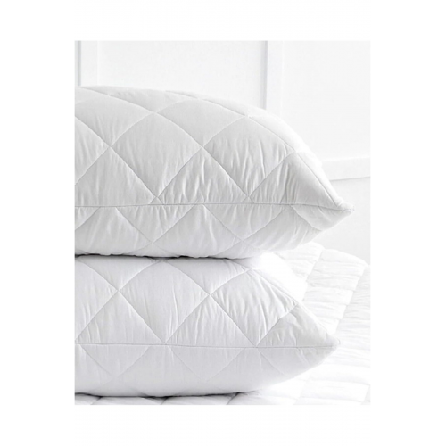 2 Adet Kapitoneli Fermuarlı Yastık Koruyucu Alez 50x70 cm