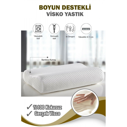 50x32x12-8 Cm Ortopedik Yastık Destekli Lüks Ortapedik Yastık.