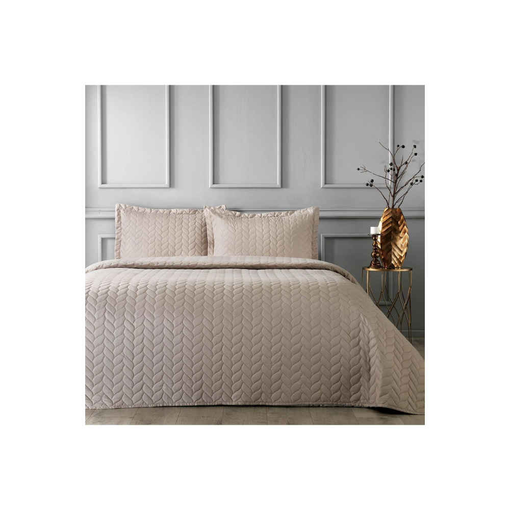 Glory Çift Kişilik Yatak Örtüsü Camel 000001500188415011