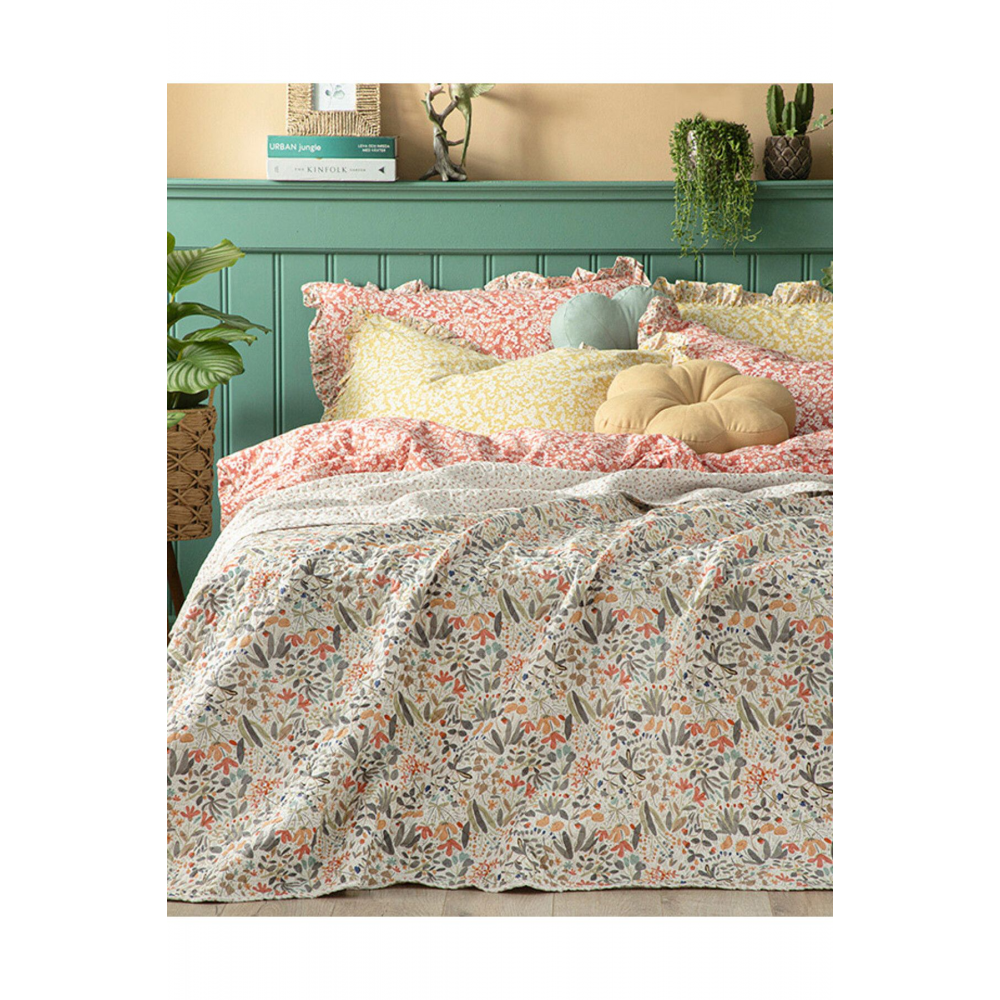 Wild Forest Çift Kişilik Çok Amaçlı Örtü Pembe