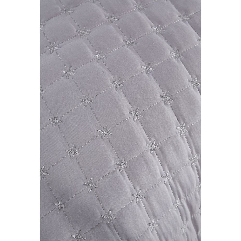 Meltem Tek Kişilik Yatak Örtüsü Gri