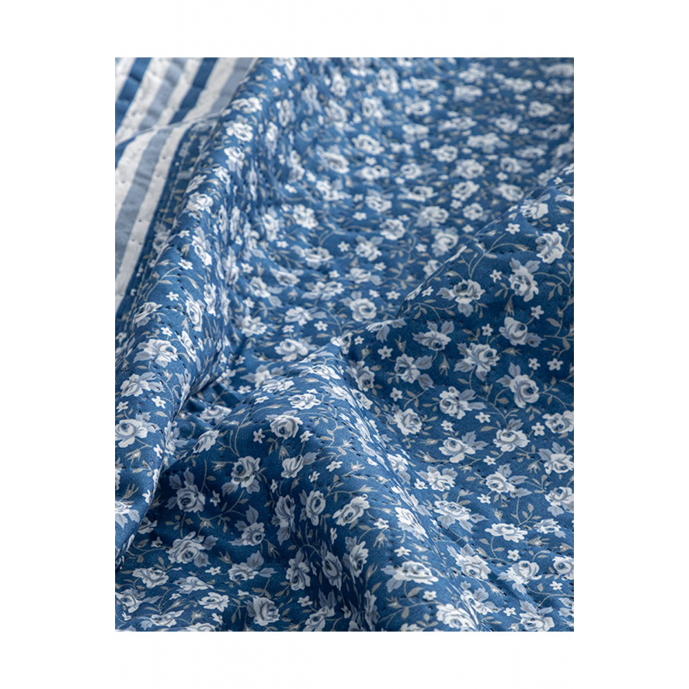 Sunrose Tek Kişilik Çok Amaçlı Örtü Mavi