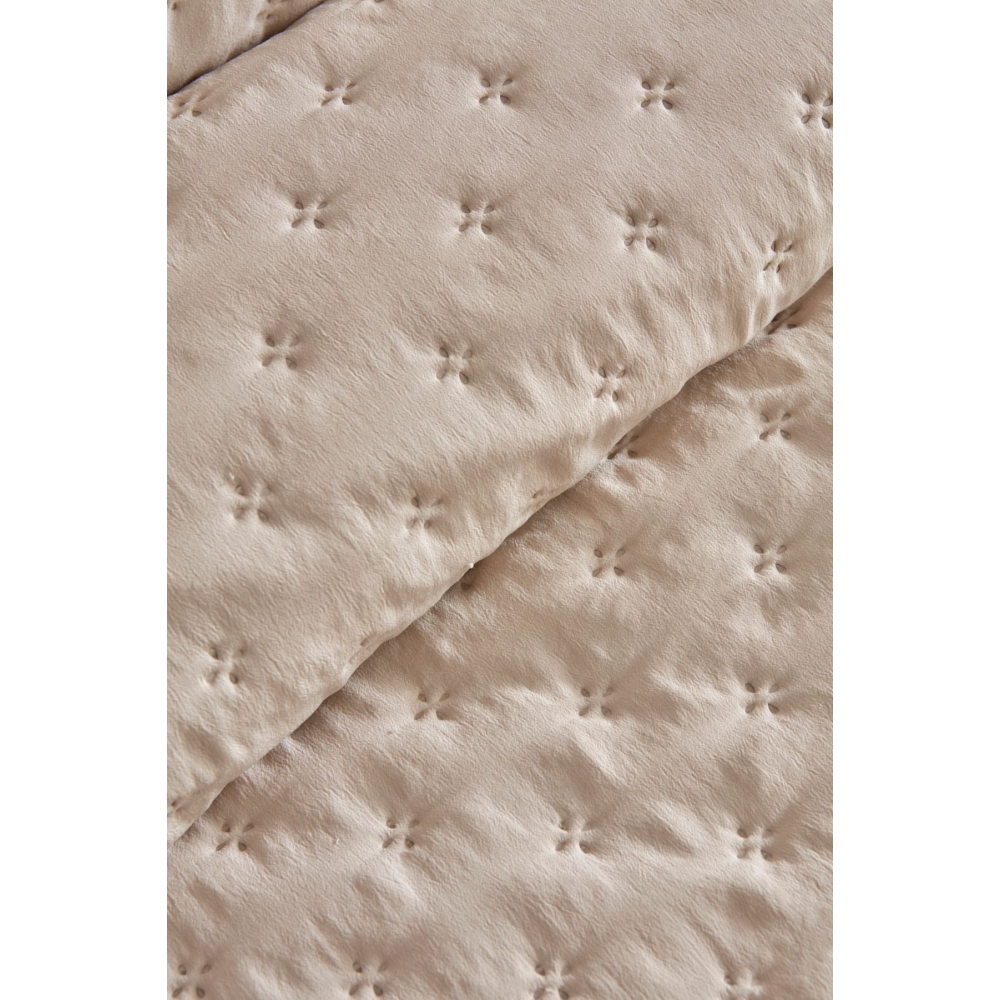 Viona Tek Kişilik Yatak Örtüsü Seti Bej