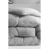 Çift Kişilik Lüx Gri Wellsoft Yorgan Çift Taraflı 195 X 215