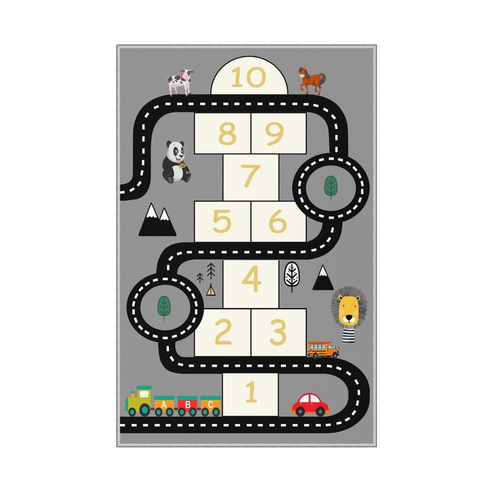 Dekoratif Leke Tutmaz Yıkanabilir Kaydırmaz Modern Çocuk Halısı