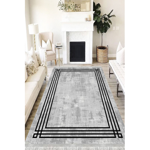 Modern Eko Punto Kaymaz Tabanlı Yıkanabilir Antibakteriyel Dijital Baskı Modern Halı Yolluk