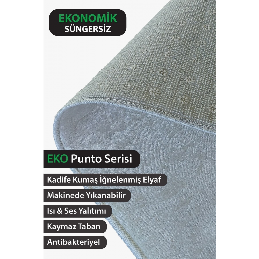 Modern Eko Punto Kaymaz Tabanlı Yıkanabilir Antibakteriyel Dijital Baskı Modern Halı Yolluk