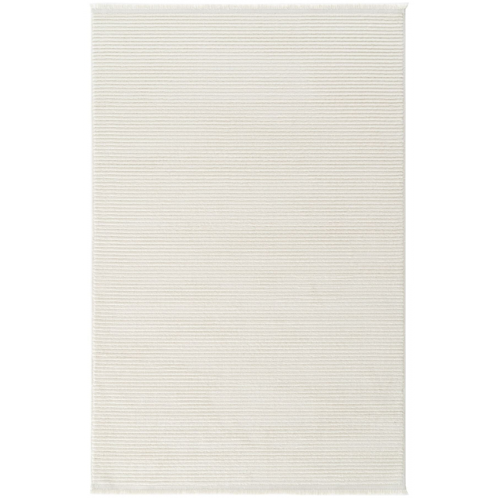 Vetrina 3601 Krem Yumuşak Dokulu Halı Kilim Salon Mutfak Koridor Kesme Yolluk Dokuma Makine Halısı