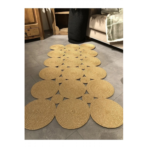 Maise Hasır Dikdörtgen Jüt Örme Özel Tasarım Halı