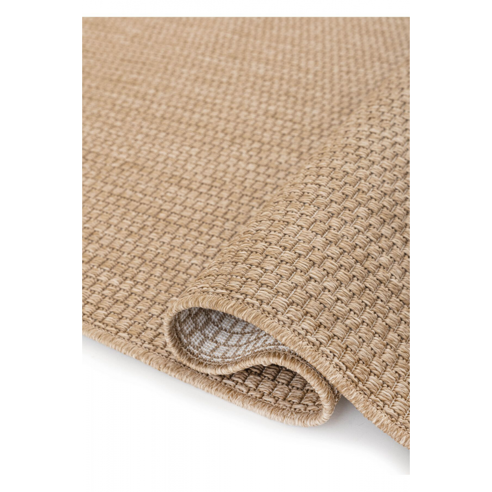 Sisal Jut Hasır Model Tek Renk Dokuma Yıkanabilir Toz Vermez Halı Kahve