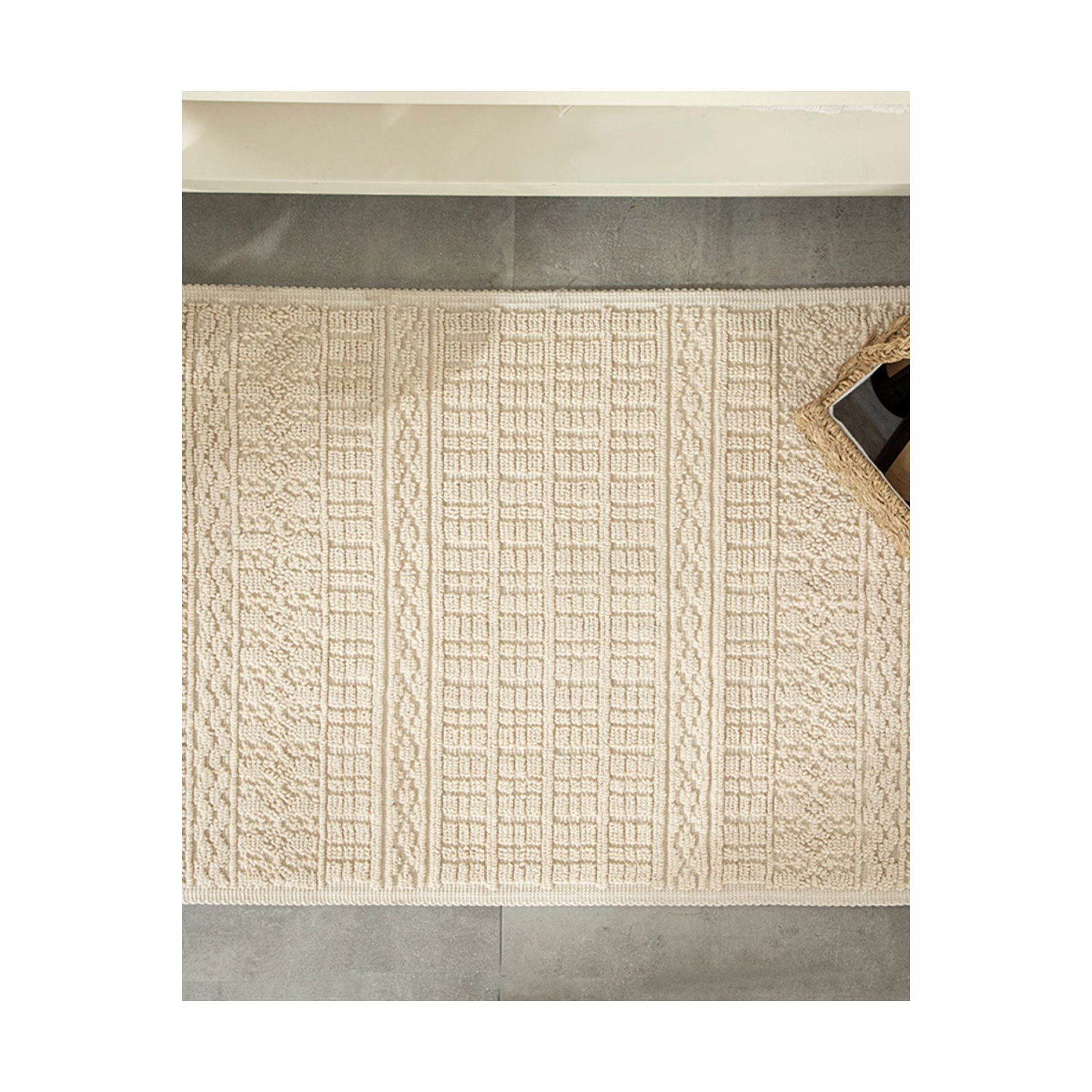 Thore Pamuklu Kilim Krem