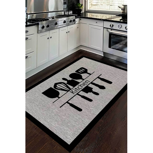 Dijital Kaymaz Yıkanabilir Modern İskandinav Mutfak Halısı Salon Halısı Yolluk