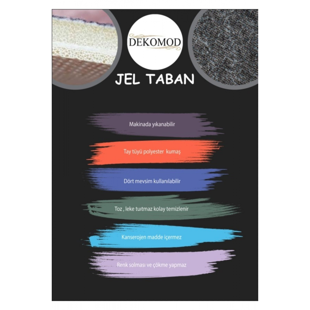 Peluş Post Halı. Dekoratif Post Görünümlü Peluş Halı