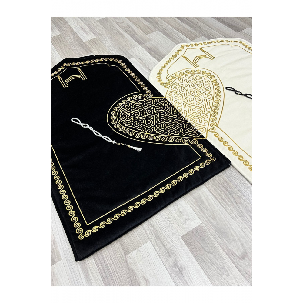 Kalpli Seccade Eşli Çift Seccade Tesbihli Gelin Damat Bohçası Hediyelik Çeyizlik