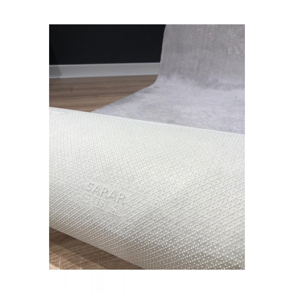 Lüx Post Peluş Kesme Halı Yolluk Kaymaz Taban Yıkanabilir Pofuduk Gri