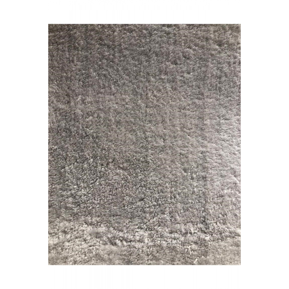 Lüx Post Peluş Kesme Halı Yolluk Kaymaz Taban Yıkanabilir Pofuduk Gri