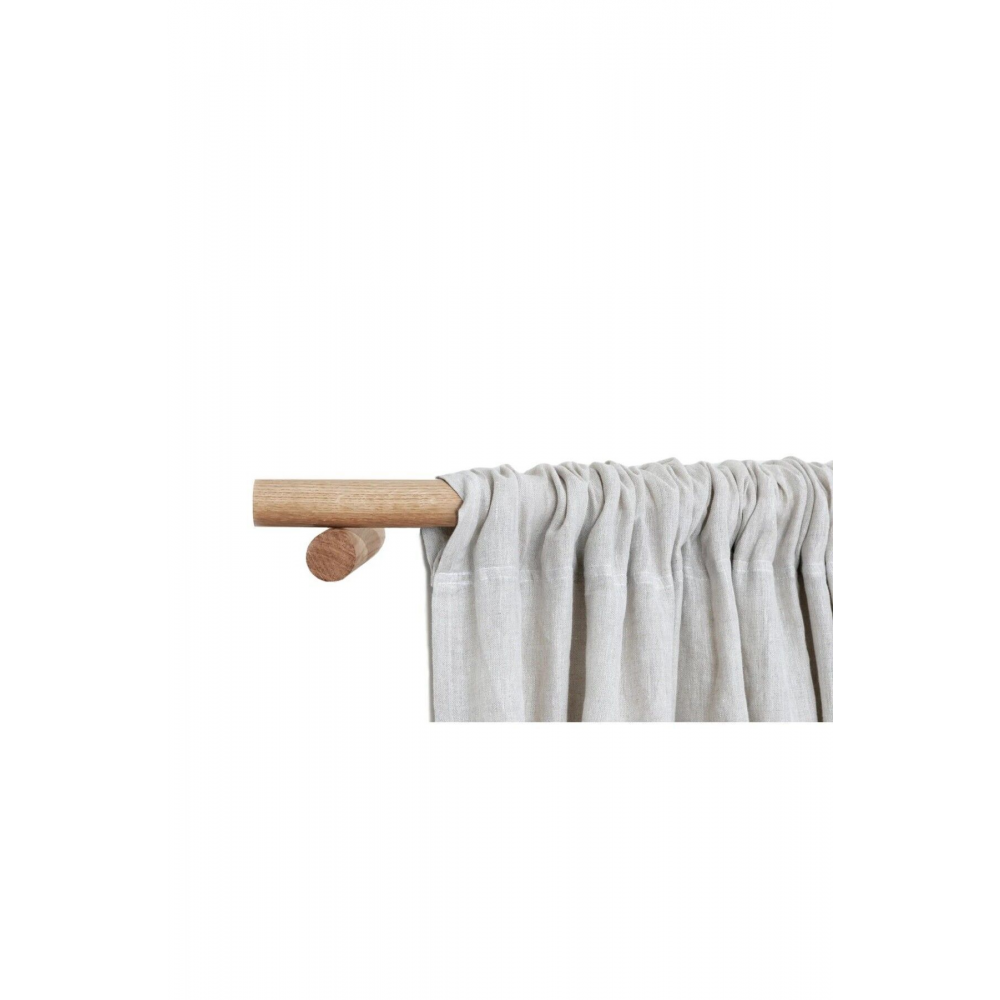 Masif Ahşap Perde Askısı Rustik Ahşap Boru 100 cm