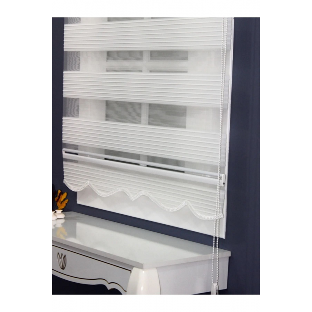 Pliseli Stor Zebra Perde Etek Dilimli