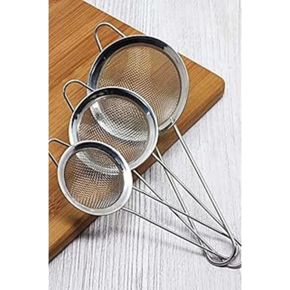 Çelik 3 Boy Çay Süzgeçi 3lü Süzgeç Fma123609
