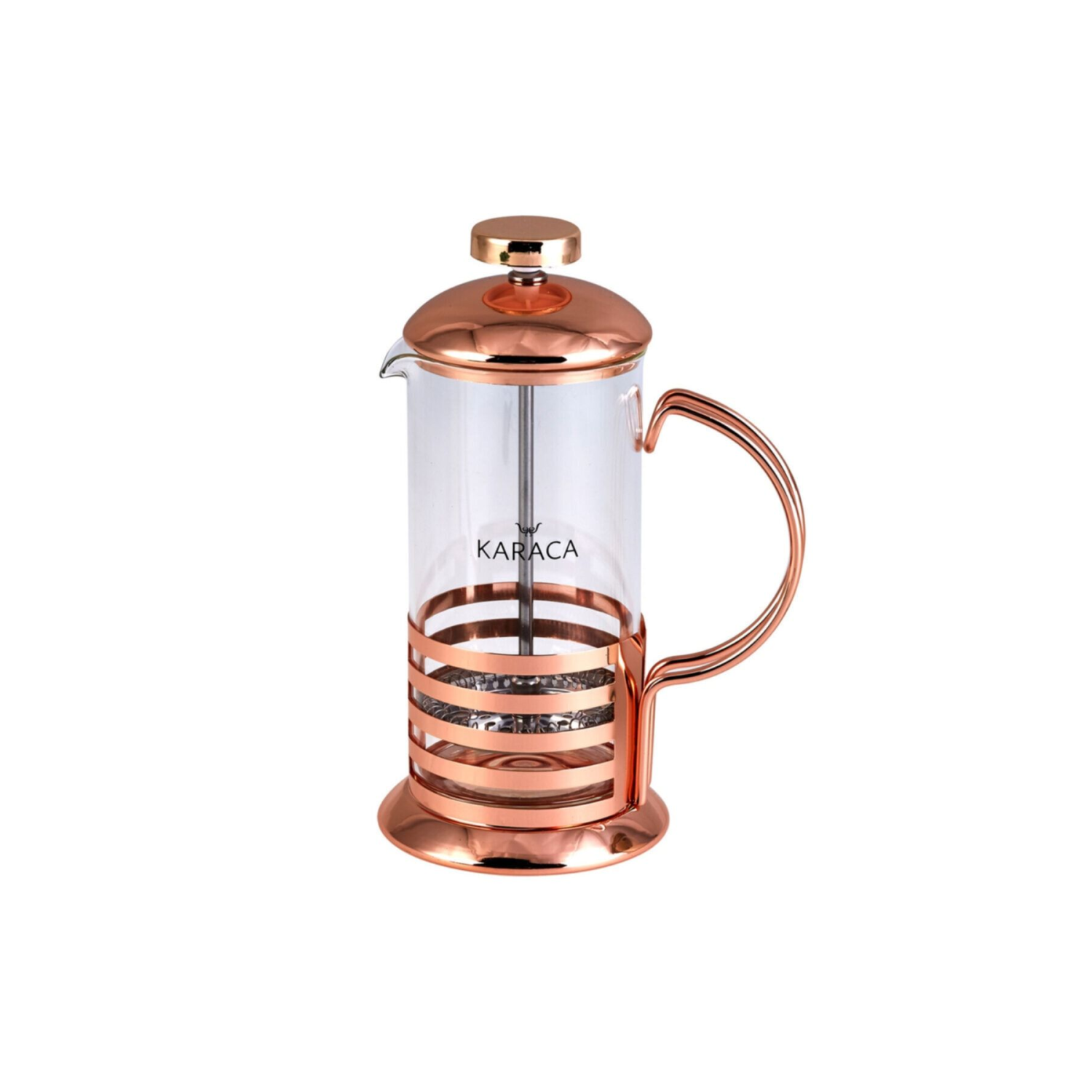 Coffee Bean Borosilikat Cam French Press Bronze Linear 350 Ml