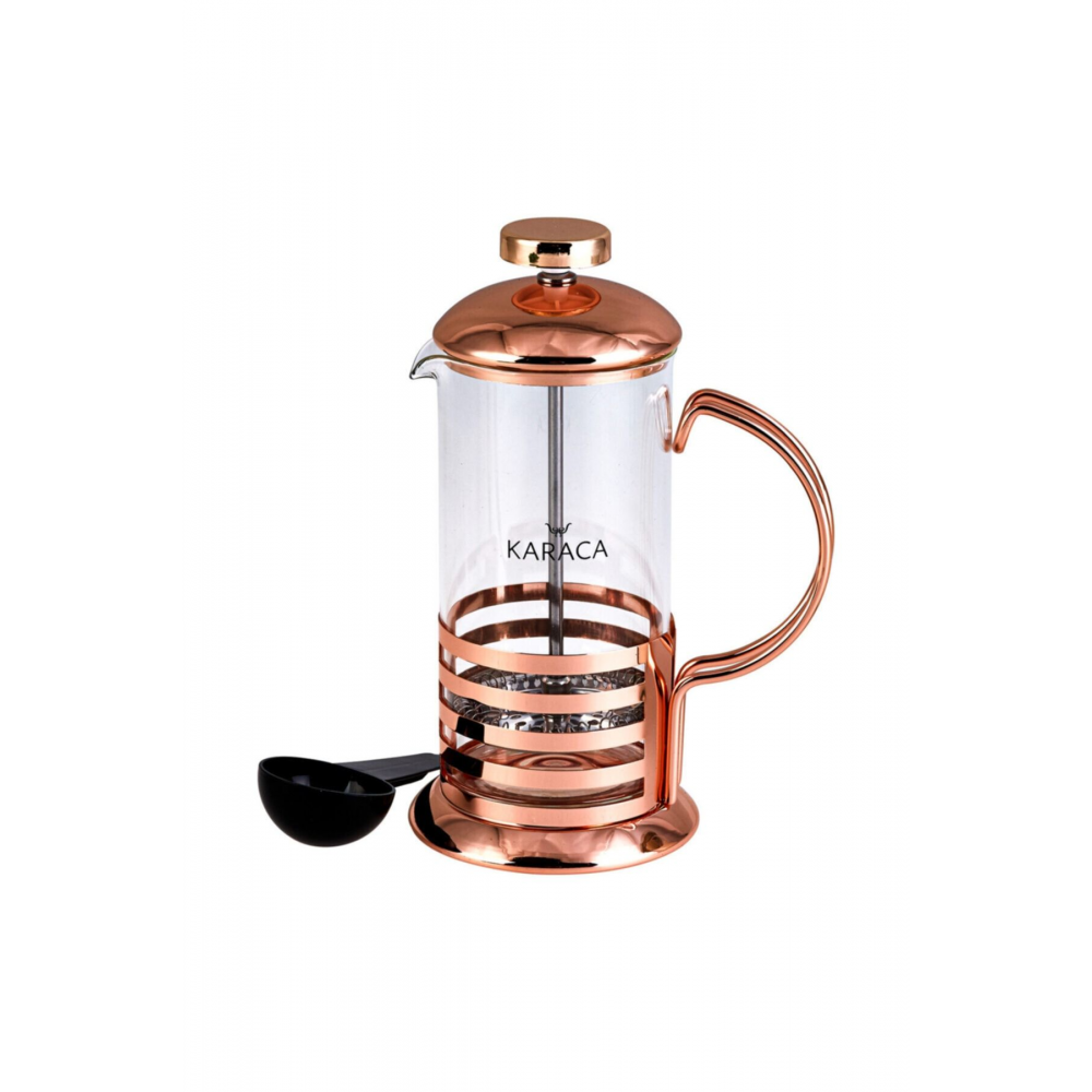 Coffee Bean Borosilikat Cam French Press Bronze Linear 350 Ml