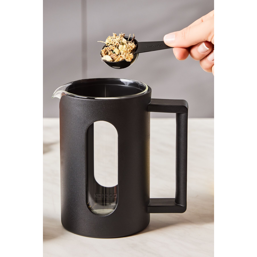 Leya Kaşık Hediyeli Borosilikat Cam French Press 800 Ml