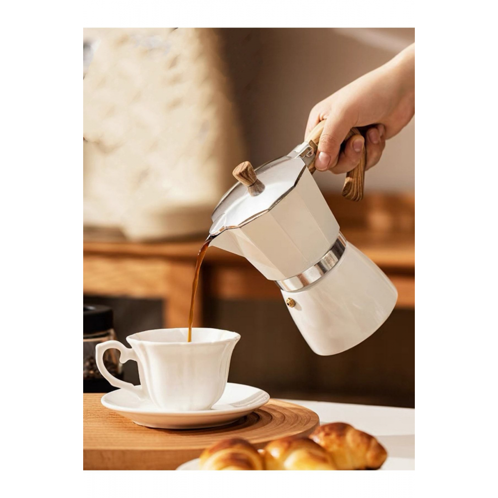 Mokapot 6-cup Coffeehutt Bigg Coffee Kahve Demleme Kahve Ekipmanı Italyan Filtre Kahve Makinesi