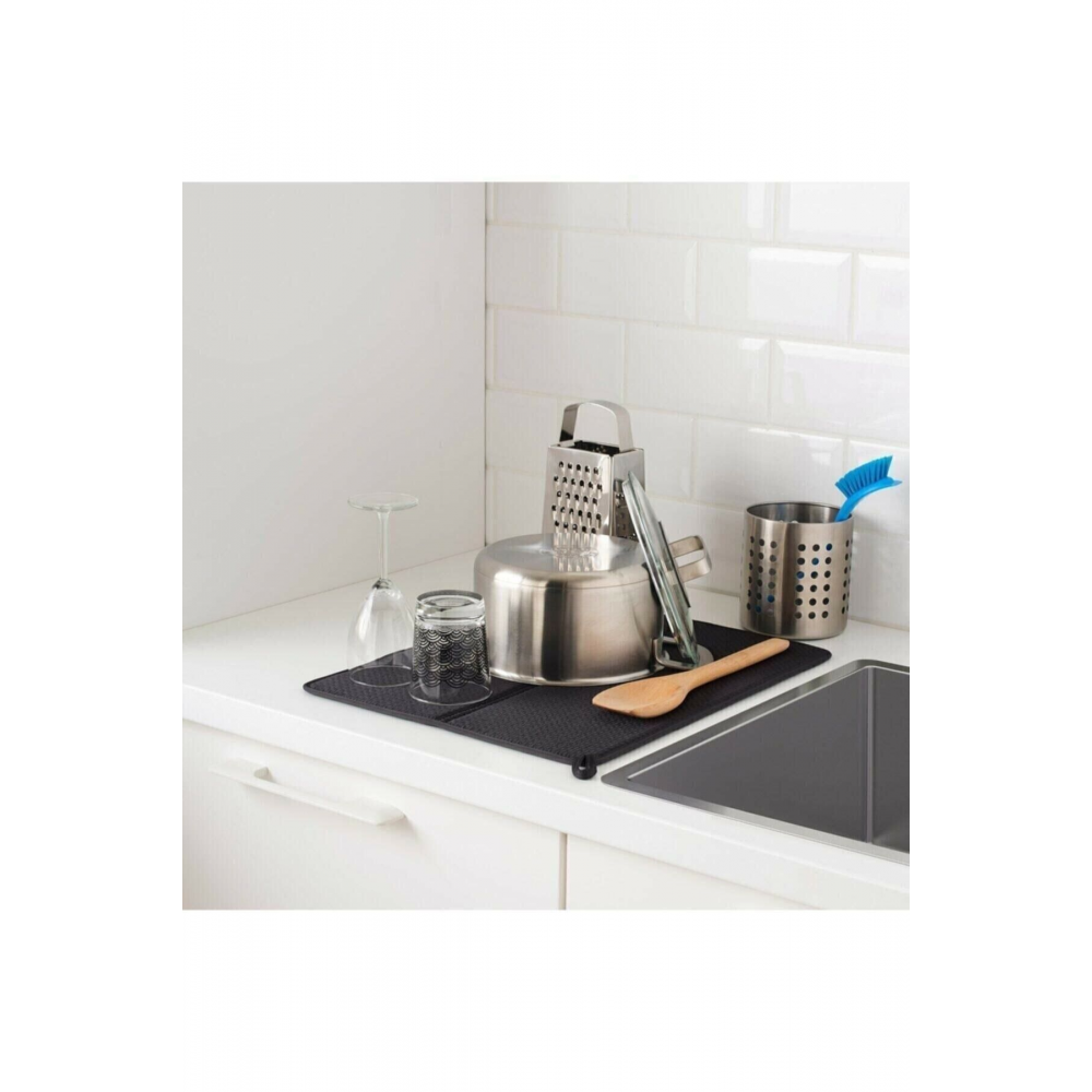 Bulaşık Kurutma Örtüsü Koyu Gri