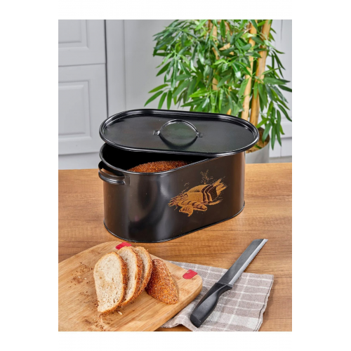 Siyah Metal Ekmeklik 12 lt