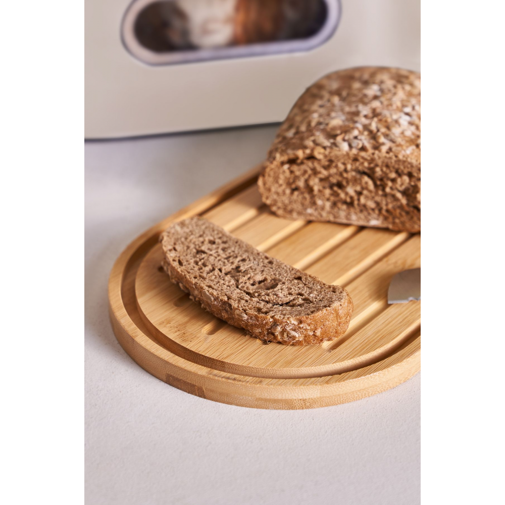 Stream 2in1 Ekmek Kutusu/Kesme Tahtası Cream