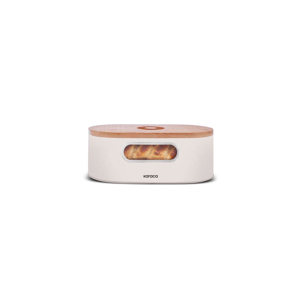 Stream 2in1 Ekmek Kutusu/Kesme Tahtası Cream