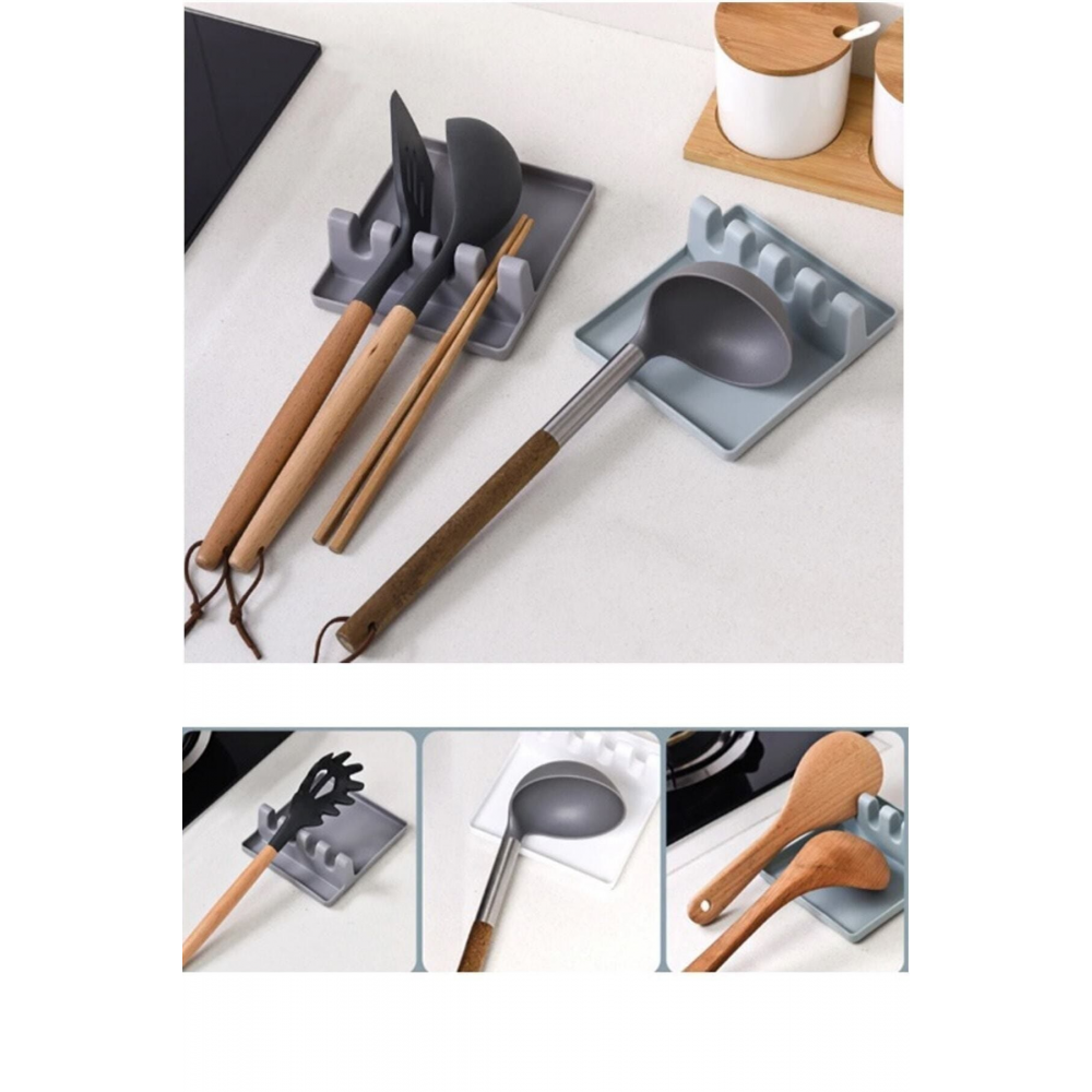 Tencere Kapak Tutucu Ve Kaşıklık Tencere Kapağı Standı Kaşık Kepçe Altlığı Düzenleyici Organizer