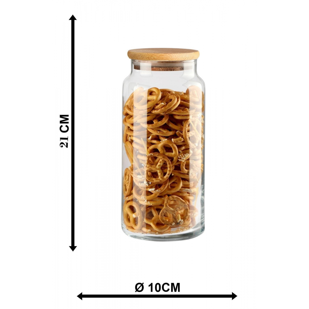 Etiketli, 12'li Vakumlu Kapaklı Büyük Boy 1300ml Kavanoz Takımı