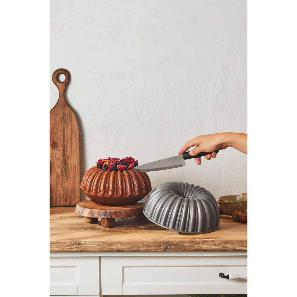 Cake Pro Dilimli Antrasit Döküm Kek Kalıbı