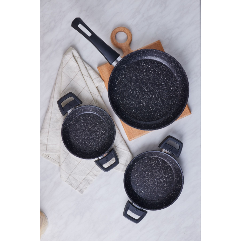 Bio Granit Dide 3'lü Tava Sahan Seti