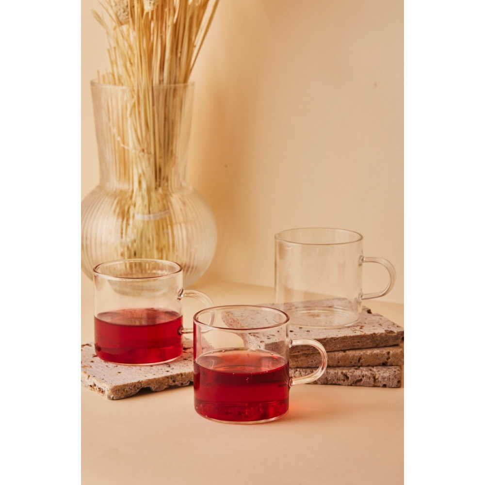 Dg3250 Fausto 6 Parça Borosilikat Mini Cam Kahve Ve Çay Kupası