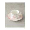 Sakura Style New Bone China 4 Parça 2 Kişilik Çay Fincanı Takımı Açık Pembe