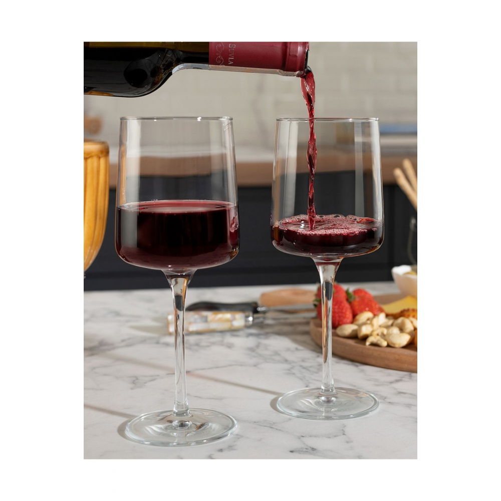 Meşrubat Bardağı Musette 4'lü Şarap Kadehi Seti 320 ml Cam 4 Parça Beyaz