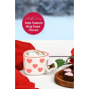 El Yapımı Seramik Kalp Tasarım Mug Kupa Fincan | Handmade El Yapımı Mug Fincan Kupa Kahve Kupası