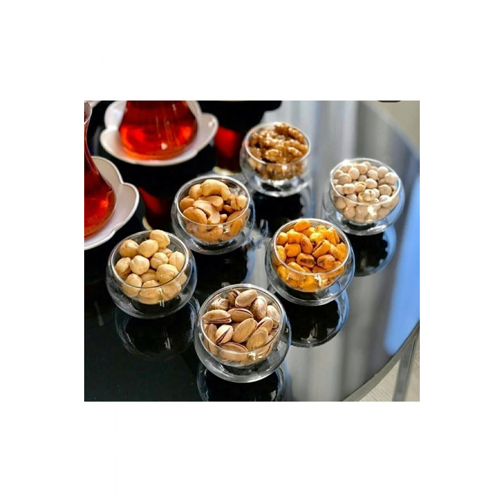 6lı ı Çift Cidarlı Mini Sosluk Drajelik Lokumluk