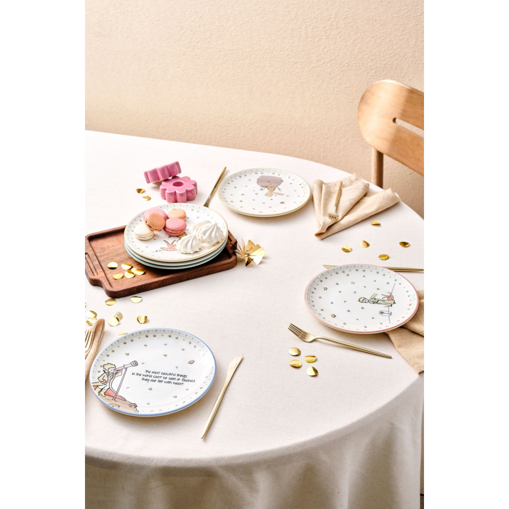 Küçük Prens Yeni 6 Parça Seramik Pasta Seti 20 Cm