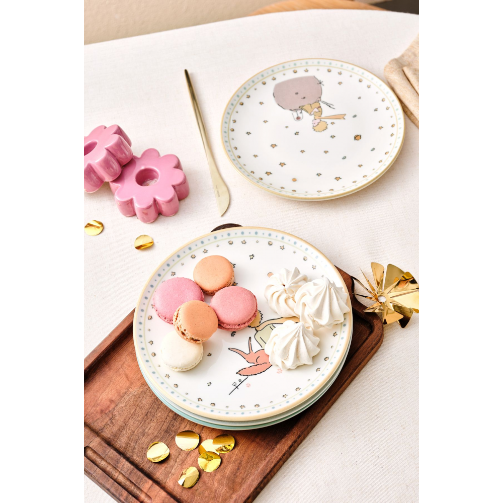 Küçük Prens Yeni 6 Parça Seramik Pasta Seti 20 Cm