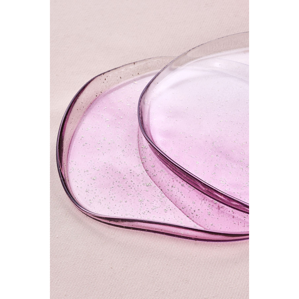 Petunya 6 Kişilik Cam Pasta / Tatlı  Seti 21 cm