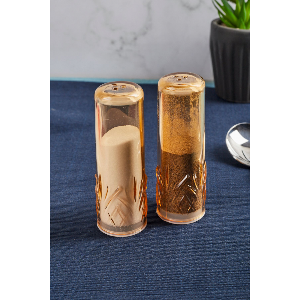 Melody 2’li Akrilik Tuzluk Amber