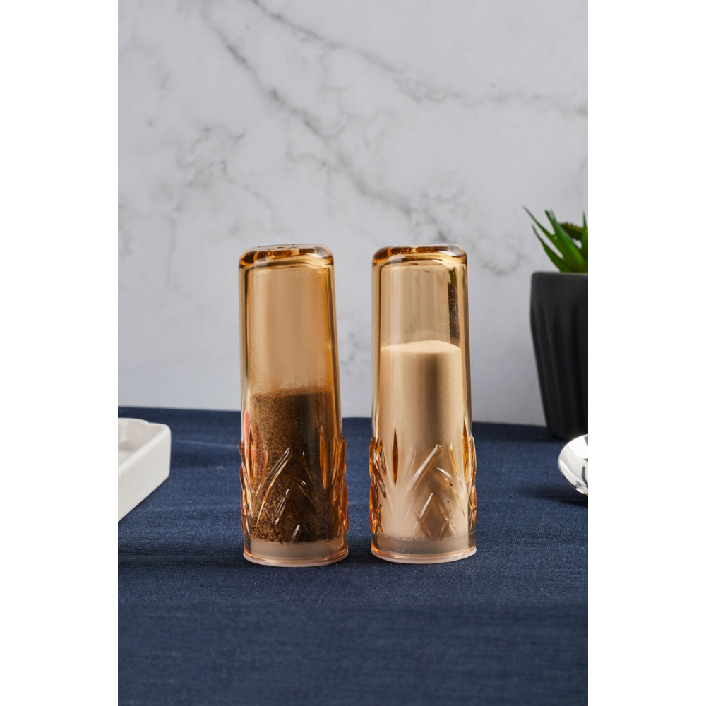 Melody 2’li Akrilik Tuzluk Amber