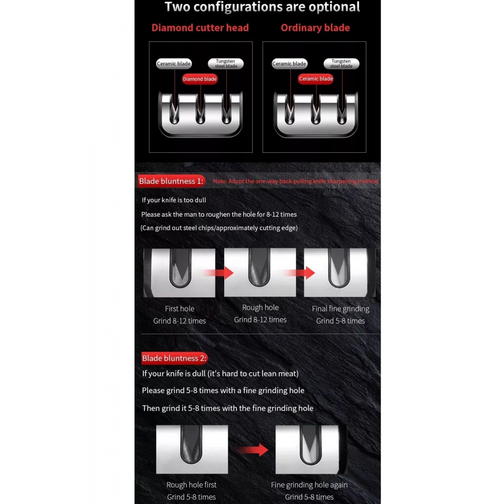 Bıçak Makas Bileme Aleti Aparatı Profesyonel Bıçak Bileme Aleti 4 Açılı Elmas Seramik Çelik Bileme
