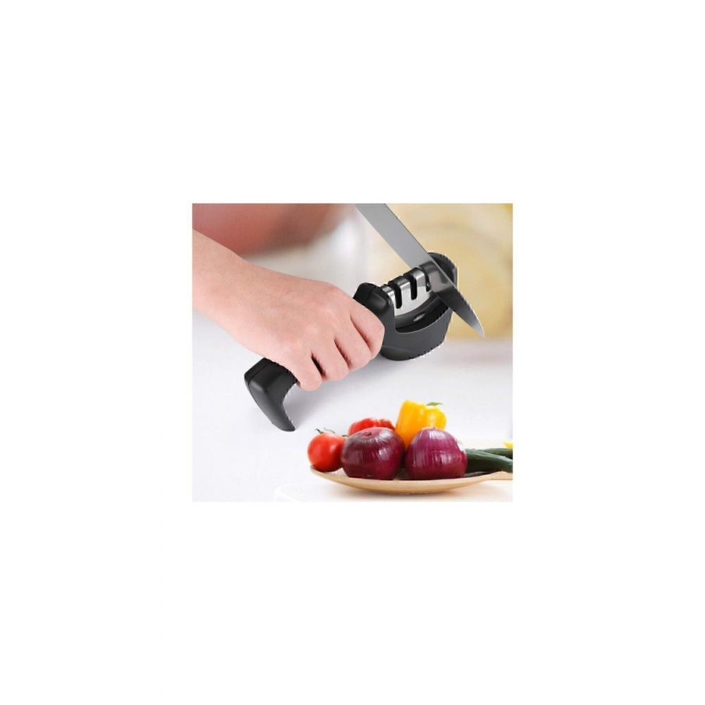 Profesyonel Bıçak Bileyici 3 Açılı Elmas Seramik Tungsten Çelik El Bıçakları Bileme