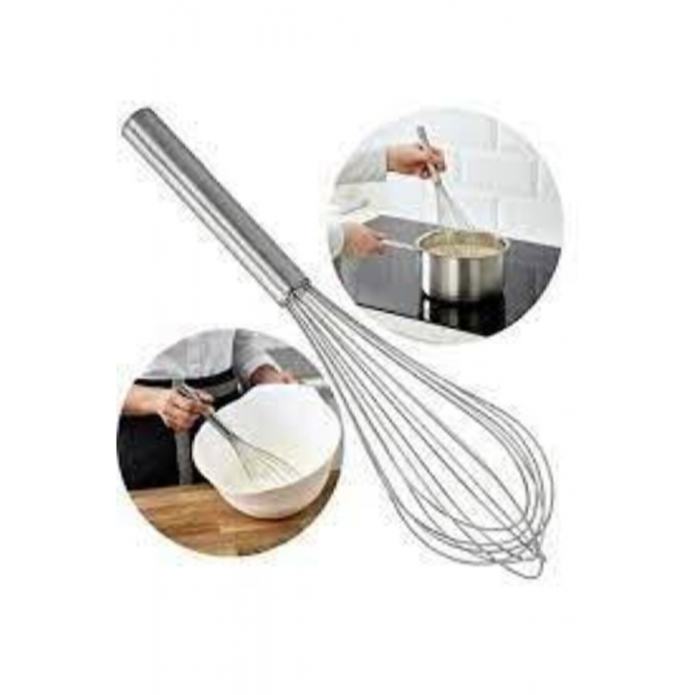 Idealisk Ikili Metal Pasta Çırpıcı Seti 2 Parça Paslanmaz Çelik Çırpıcı Pratik Mutfak Gereçleri